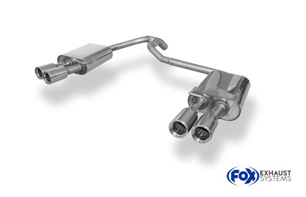 Endschalldämpfer rechts/links - 2x80 Typ 13 rechts/rechts passend für: Ford Mondeo IV 1,6l 2,0l + 1,6l TDCi - 2,2l TDCi Fließheck